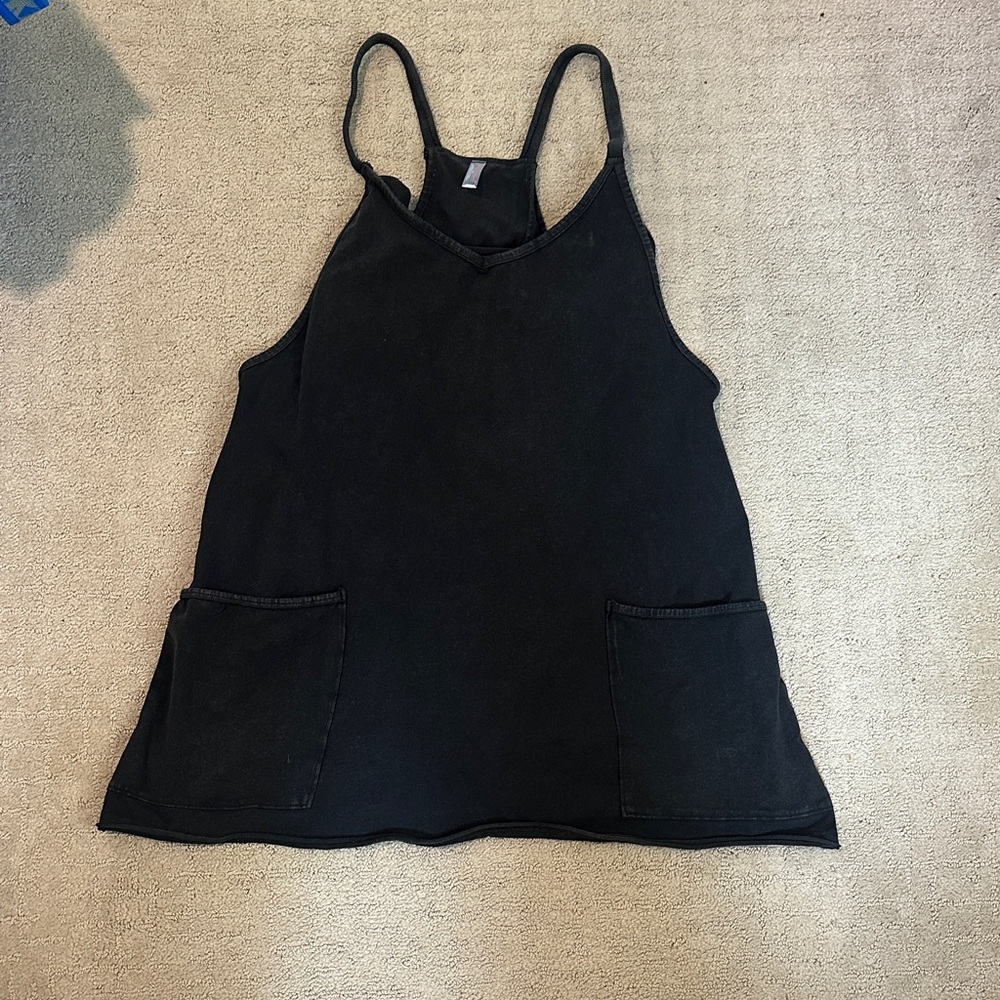 Black free people movement mini dress